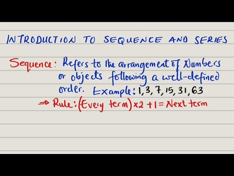 Introduction to Sequence and Series