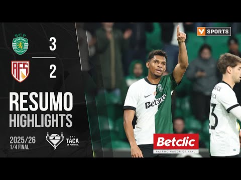 Resumo: Sporting 3-2 AVS (Taça de Portugal 25/26)