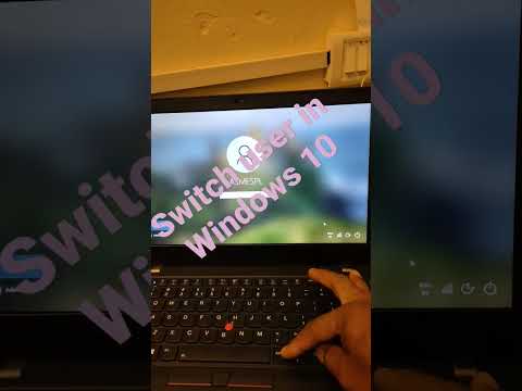 How to switch user in windows 10