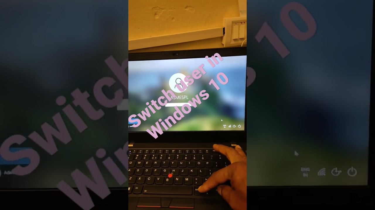 How to switch user in windows 10