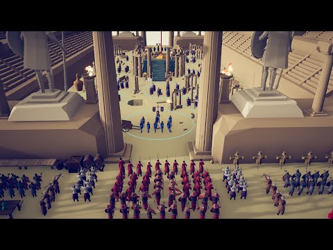 CHINA ARMY ATTACK TO ROMAN BASE - Totally Accurate Battle Simulator | TABS