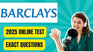2025 Barclays Experience Platform Online Assessment & Video Interview Exact Questions and Answers