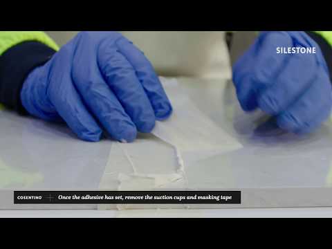 How to make joins and attach the backsplash with Silestone®