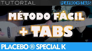 como tocar SPECIAL K en guitarra PLACEBO ? TUTORIAL / ACORDES / RITMO / TABS