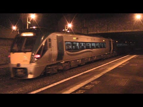 Two Irish Rail 22000 Class Intercity Trains - Sallins & Naas Station, Kildare