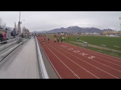 Parker and Isaac 100m Dash