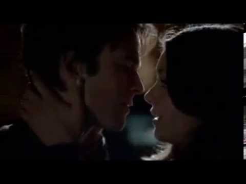 The Vampire Diaries 5x21 Damon Elena 'what was that for ' Passionate Kiss Scene