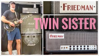 Video thumbnail for Friedman Twin Sister - Beautiful marriage between JTM45 and HIGH GAIN! by Johan Segeborn