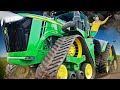 Driving BIG Tractors With Brecky Breck Farm Machines Tractors In The Springtime