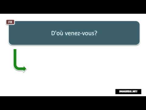 French pronunciation # D'où venez vous