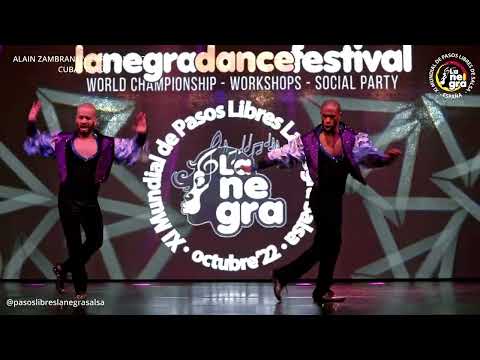 ALAIN Y CHRISTIAN - 12º PUESTO dúo masculino XI Mundial de Pasos Libres La Negra Salsa 2022