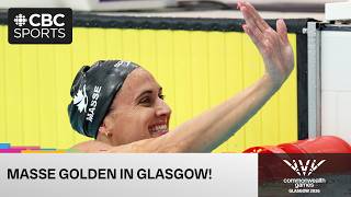 Kylie Masse wins GOLD in the women's 50m backstroke final on day 5 of the 2026 Commonwealth Games