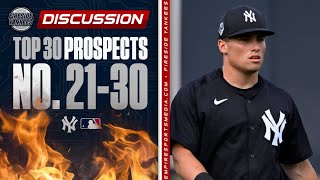 Ranking the Yankees' TOP 30 Prospects | No. 21-30