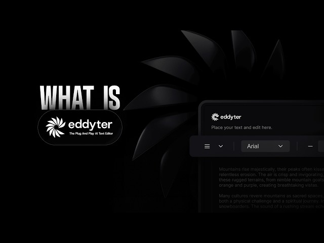 Eddyter demo video thumbnail
