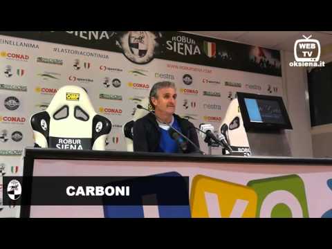 Robur Siena Teramo 3-3 - Intervista a Carboni allenatore Robur Siena - 2016 