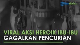 Viral Aksi Ibu-ibu yang Mengenakan Mukena Berupaya Gagalkan Aksi Pencurian