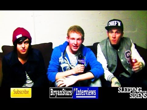 Sleeping With Sirens Interview #3 Featuring Pierce The Veil & DeeFizzy 2012