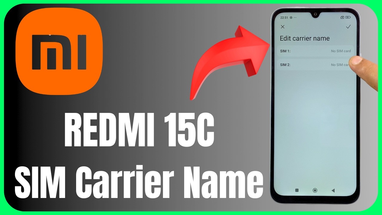 📲 Redmi 15C SIM Carrier Name Change 😱 | Customize Network Name Easily!