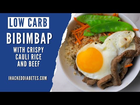 Keto Bibimbap Beef Bowls with Crispy Cauli Rice Recipe | Low Carb Recipe