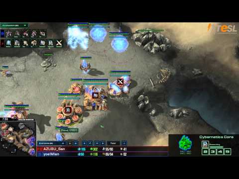 Azubu San (P) vs Ian (Z) - StarCraft 2 - TESL - Season Two Round Robin - G1