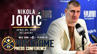Nikola Jokić Full Postgame Three Press Conference vs. Lakers 🎙