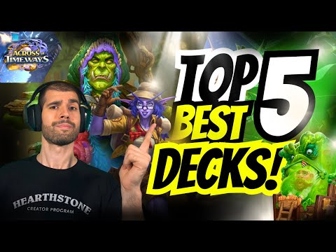 🔥 TOP 5 NEW BEST DECKS After the Nerfs! | Updated Hearthstone META Report