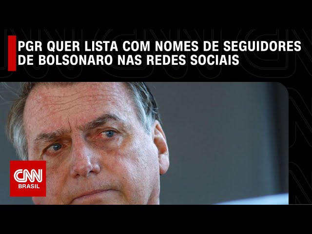 PGR quer lista com nomes de seguidores de Bolsonaro nas redes sociais | CNN NOVO DIA