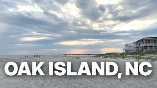 Oak Island, North Carolina Vacations // Walking Tour of Beach, Ocean Swimming & Pier Fishing