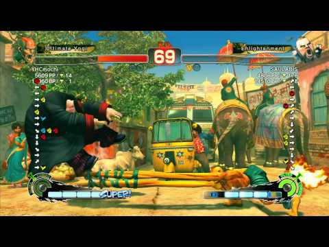 SSF4 AE: YHCmochi (Dhalsim) vs SAULABIS (Rufus) - Google Moderator Discussion