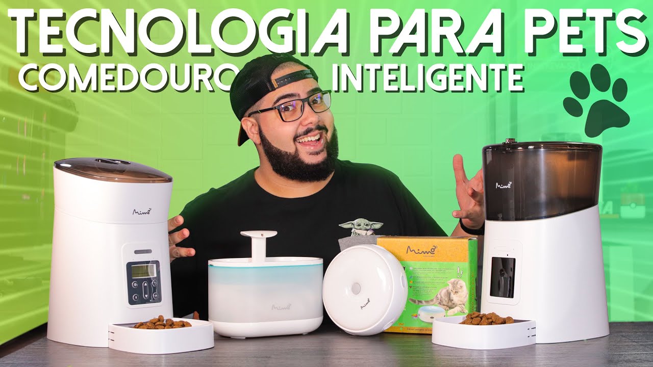 Comedouro Inteligente Com CÂMERA! Alimente e Monitore seu PET a Distância! Nova Marca Mimo! Gostei!