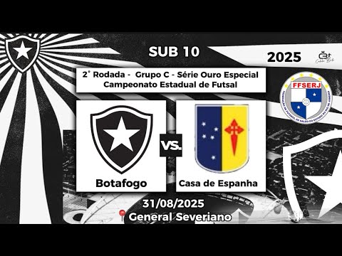 Botafogo (6) x (1) Casa De Espanha - Sub 10 - 2º Rodada - Serie Ouro Especial - ESTADUAL 2025