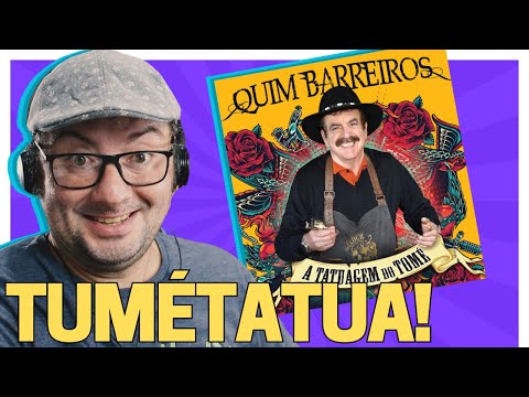 QUIM BARREIROS - A TATUAGEM DO TOMÉ - A reação do músico brasileiro é hilariante!
