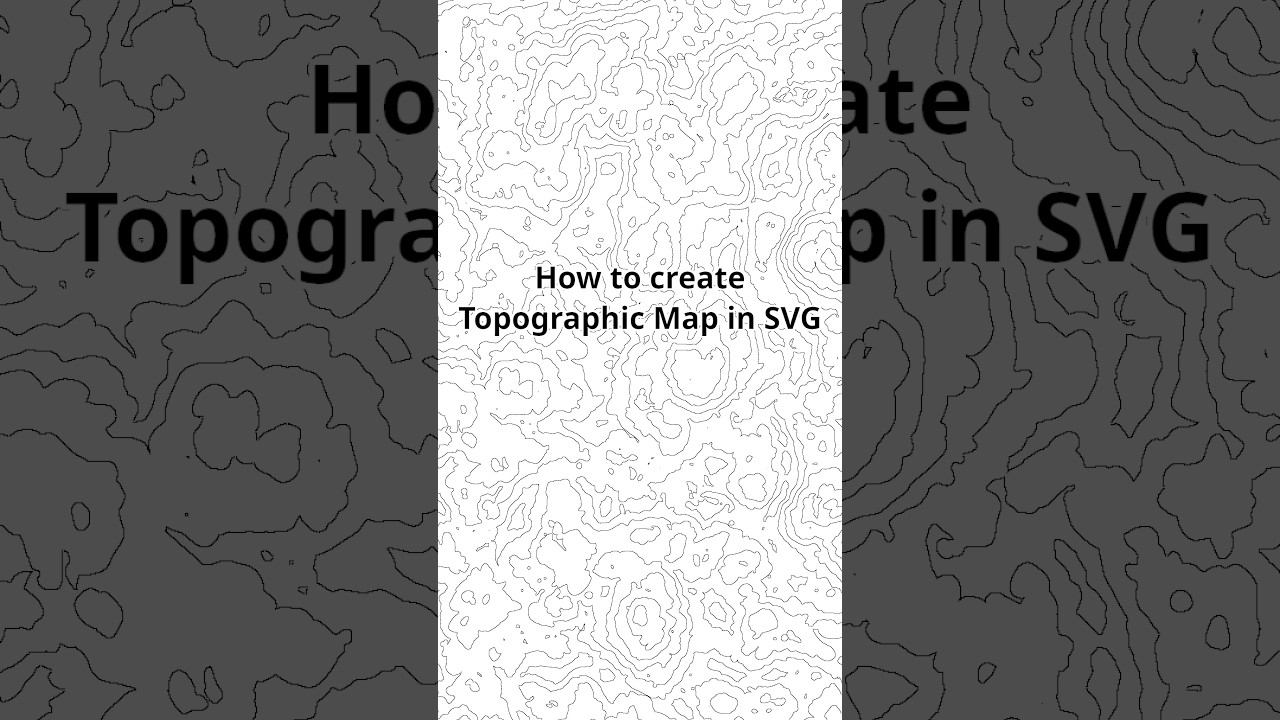 Topographic Map SVG