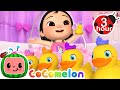 Five Little Bath Ducks CoComelon Nursery Rhymes And Kids Songs 3 HOURS After School Club