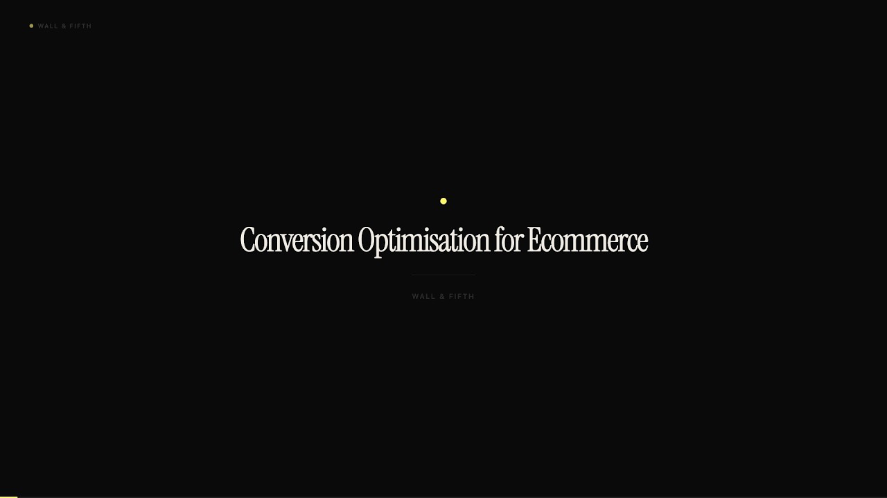 Conversion Optimisation for Ecommerce | What Actually Works
