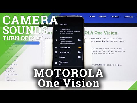How to Turn Off Camera Shutter Sound in Motorola One Vision - Mute Sounds