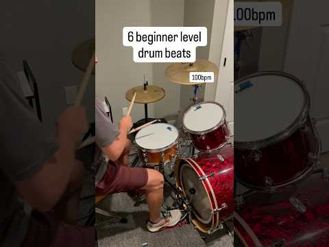 Beginner level drum beats for some drumming ideas #drum #drumnotation #beginnerdrumbeat #drumlessons