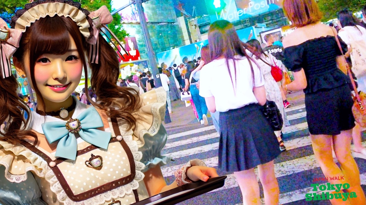 Tokyo Shibuya Scramble Town 🐶💖 4K Nonstop 1 Hour