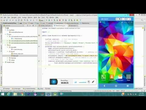 Android Custom ListView Example - Android Studio