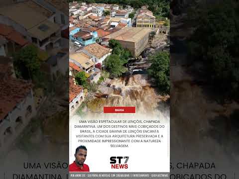 Uma visão espetacular de Lençóis, Chapada Diamantina, Bahia.Um dos destinos mais cobiçados do Brasil