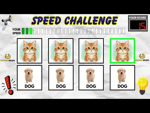 Slow to Fast Say The Word On Beat Speed Challenge | SPEED EDITION | Easy Medium Hard | Fast