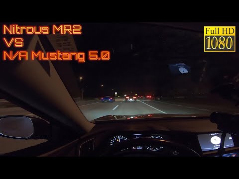 Thumbnail for Nitrous MR2 W30 vs Gutted FBO S197 5.0 Mustang GT by Toyota MR2 (W30)