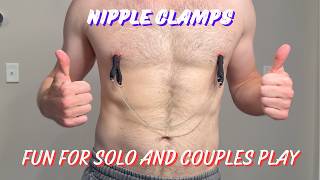 Nipple Clamps - soft silicone, perfect for couples or solo
