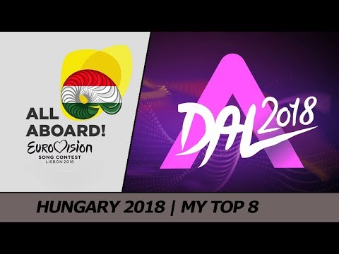 Eurovision 2018 HUNGARY (FINAL - A Dal) | My Top 8