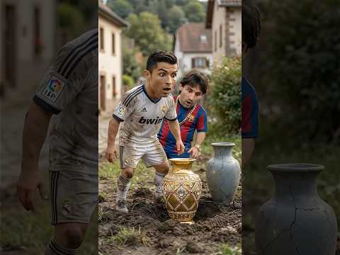 Ronaldo vs Messi: Gold or Garbage?! One Choice Changed Everything😱⚱️#ronaldo #cr7 #messi #shorts