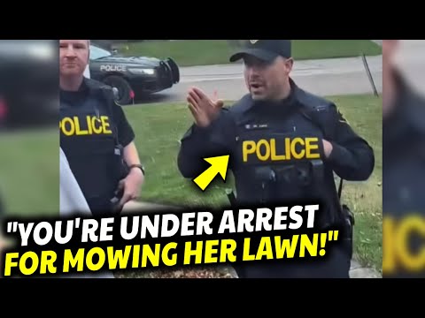 Cops Arrest Lawn Guy for MOWING an Elderly Widow's OVERGROWN Lawn?!