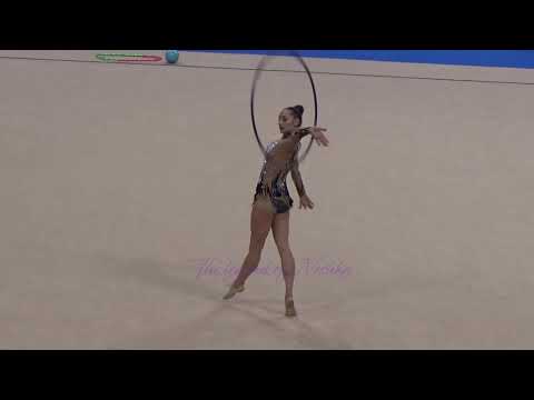Katsiaryna HALKINA (BLR) hoop - 2015 Stuttgart worlds Qualifs ( NO SOUND)