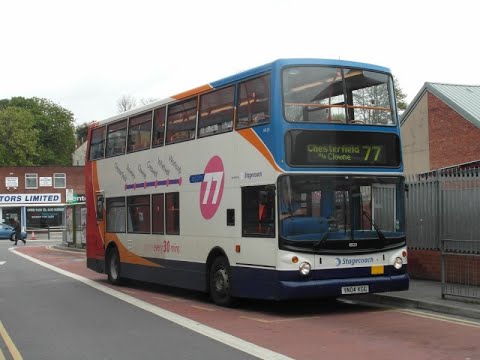 [HOOVER][THRASH] Stagecoach Bassetlaw 18123 YN04KGG being thrashed on 77 to Chesterfield (Part 3)