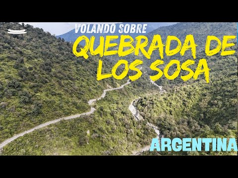 Quebrada de los Sosa Tucuman Argentina DRONE FOOTAGE