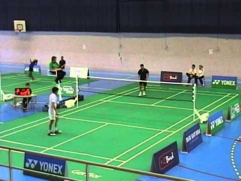 Top 12 Badminton 2014-2015 Aulnay-sous-Bois - Oullins : Matthieu LO YING PING et Rémi ROSSI